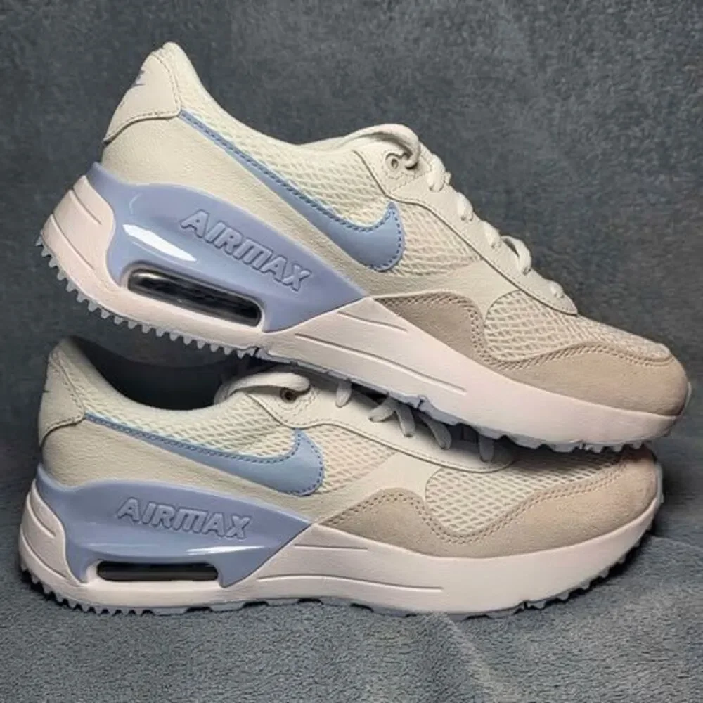 Nike Air Max Systm (GS) Summit White/Cobalt Bliss Size 7Y or Womens 8.5
